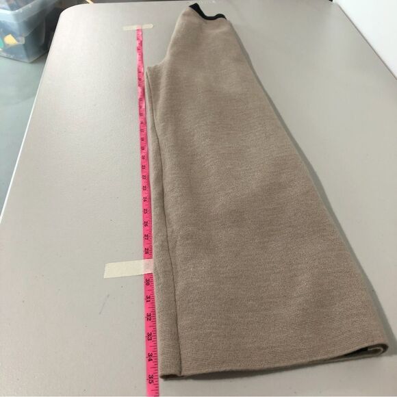 Ann Taylor Tipped Coatigan In Light Tan Melange Womens S Button Front Wool - Picture 10 of 12